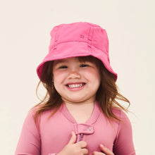 Ladda in bilden i gallerivisningen, Model Front: Uv Line Eimerhut Napoli Basic Kids Pink Upf50+
