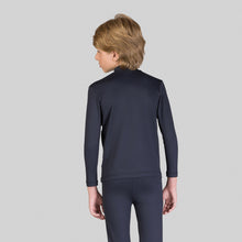 Ladda in bilden i gallerivisningen, Model Back: Uv Line Rashguard Rash Guard Kids High-Neck Black Upf50+
