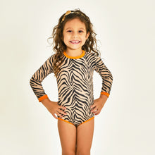 Ladda in bilden i gallerivisningen, Model Front: Uv Line Baby-Bademode Swimsuit Baby Zebra Upf50+
