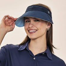 Ladda in bilden i gallerivisningen, Gallery: Uv Line Visor Visor Bali Fem Navy Light Blue Upf50+
