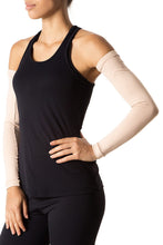 Ladda in bilden i gallerivisningen, Model Front: Uv Line Handschuhe Long Sleeve Uni Beige Upf50+
