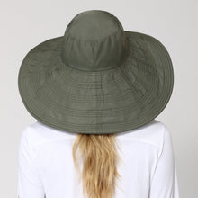 Ladda in bilden i gallerivisningen, Model Back: Uv Line Schlapphut Hat Beverly Hills I18 Fem Green Militar Upf50+
