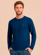 Ladda in bilden i gallerivisningen, Gallery: Uv Line Rashguard Longsleeve Uvpro Masc Cobalt Upf50+
