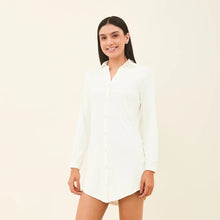 Ladda in bilden i gallerivisningen, Image 02: Uv Line Hemdblusenkleid Shirtdress Copenhagen Offwhite Upf50+
