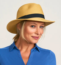 Ladda in bilden i gallerivisningen, Image 02: Uv Line Panamahut Hat Shanghai Imp Uni Sand Black Upf50+
