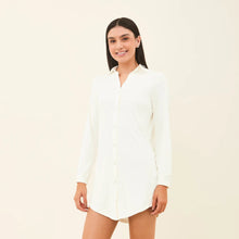 Ladda in bilden i gallerivisningen, Image 02: Uv Line Hemdblusenkleid Shirtdress Copenhagen Fem Off White Upf50+
