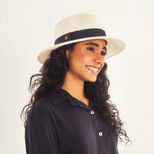 Ladda in bilden i gallerivisningen, Image 02: Uv Line Panamahut Hat Shanghai Imp Uni White Black Upf50+
