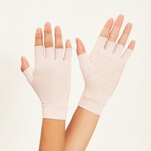 Ladda in bilden i gallerivisningen, Image 02: Uv Line Handschuhe Short Glove Anti-Aging Beige Upf50+
