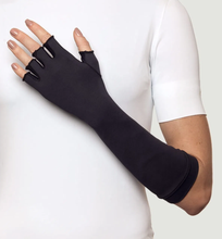Ladda in bilden i gallerivisningen, Image 02: Uv Line Handschuhe Long Gloves Uni Black Upf50+

