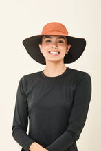 Ladda in bilden i gallerivisningen, Model Front: Uv Line Schlapphut San Diego Preto Caramelo Upf50+
