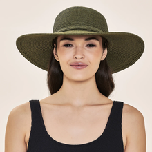 Ladda in bilden i gallerivisningen, Model Front: Uv Line Schlapphut Hat Jurere Imp Fem Green Militar Upf50+
