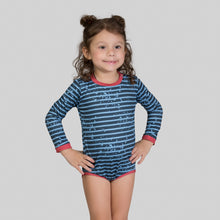 Ladda in bilden i gallerivisningen, Gallery: Uv Line Baby-Bademode Macaquinho Baby Listras Upf50+
