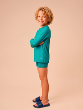 Ladda in bilden i gallerivisningen, Image 03: Uv Line Rashguard Longsleeve Uvpro Kids Green Sea Upf50+
