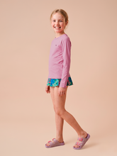 Ladda in bilden i gallerivisningen, Image 03: Uv Line Rashguard Longsleeve Uvpro Kids Rose Upf50+
