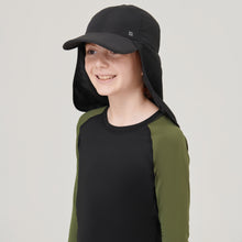 Ladda in bilden i gallerivisningen, Image 02: Uv Line Mützen Cap Legionario Teens Inf Black Upf50+

