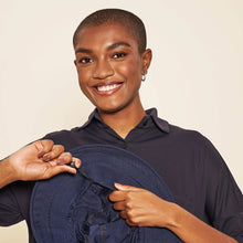 Ladda in bilden i gallerivisningen, Image 06: Uv Line Schlapphut Hat Paris Ville L Fem Blue White Upf50+
