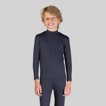 Ladda in bilden i gallerivisningen, Rash Guard Kids High-Neck Black UPF50+

