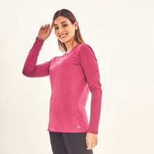 Ladda in bilden i gallerivisningen, Longsleeve Sport Fit Fuchsia UPF50+
