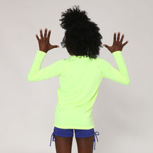 Ladda in bilden i gallerivisningen, Model Back: Uv Line Rashguard Camiseta Uvlight Amarelo Fluor Spf50+
