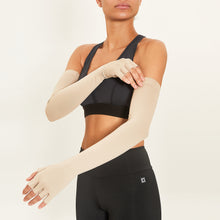 Ladda in bilden i gallerivisningen, Image 04: Uv Line Handschuhe Extra Long Glove Chocolate Upf50+
