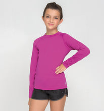 Ladda in bilden i gallerivisningen, Image 02: Uv Line Rashguard Kids Fpu50+ Uvpro Long Sleeve T-Shirt Pink Uv
