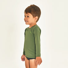 Ladda in bilden i gallerivisningen, Image 02: Uv Line Rashguard Longsleeve Baby Verde Militar Upf50+
