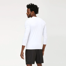 Ladda in bilden i gallerivisningen, Model Back: Uv Line Rashguard Men Fpu50+ Uvpro Long Sleeve T-Shirt White Uv
