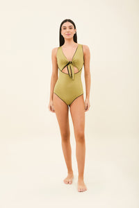 Model Front: Uv Line Badeanzug Mirela Oliva Preto Upf50+