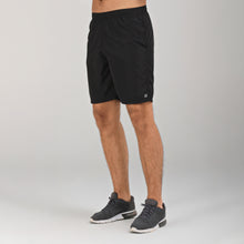 Ladda in bilden i gallerivisningen, Model Front: Uv Line Bermuda-Shorts New Fit Br Preto
