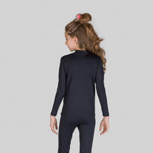Ladda in bilden i gallerivisningen, Image 05: Uv Line Rashguard Rash Guard Kids High-Neck Black Upf50+
