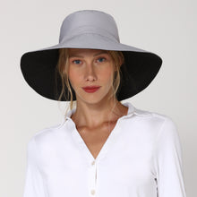 Ladda in bilden i gallerivisningen, Model Front: Uv Line Schlapphut San Diego Cinza Preto Upf50+
