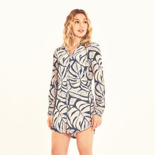 Ladda in bilden i gallerivisningen, Image 02: Uv Line Hemdblusenkleid Shirtdress Costela Aco Off White Upf50+
