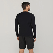 Ladda in bilden i gallerivisningen, Model Back: Uv Line Fitness-Top Sport Fit Ml Preto Msc

