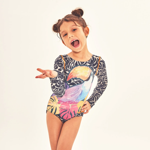 Model Front: Uv Line Mädchen-Badeanzug Swimsuit Girl Tucano Upf50+