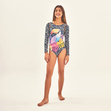 Ladda in bilden i gallerivisningen, Image 05: Uv Line Mädchen-Badeanzug Swimsuit Girl Tucano Upf50+
