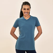Ladda in bilden i gallerivisningen, Model Front: Uv Line Fitness-Top T-Shirt Sport Fit Aco Upf50+
