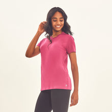 Ladda in bilden i gallerivisningen, Image 02: Uv Line Fitness-Top T-Shirt Sport Fit Fuchsia Upf50+

