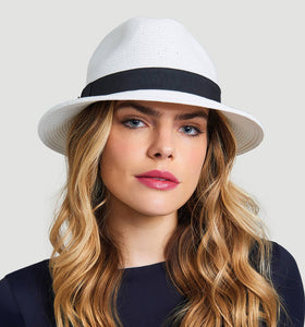 Chapeu Shanghai Imp Uni Branco/Preto